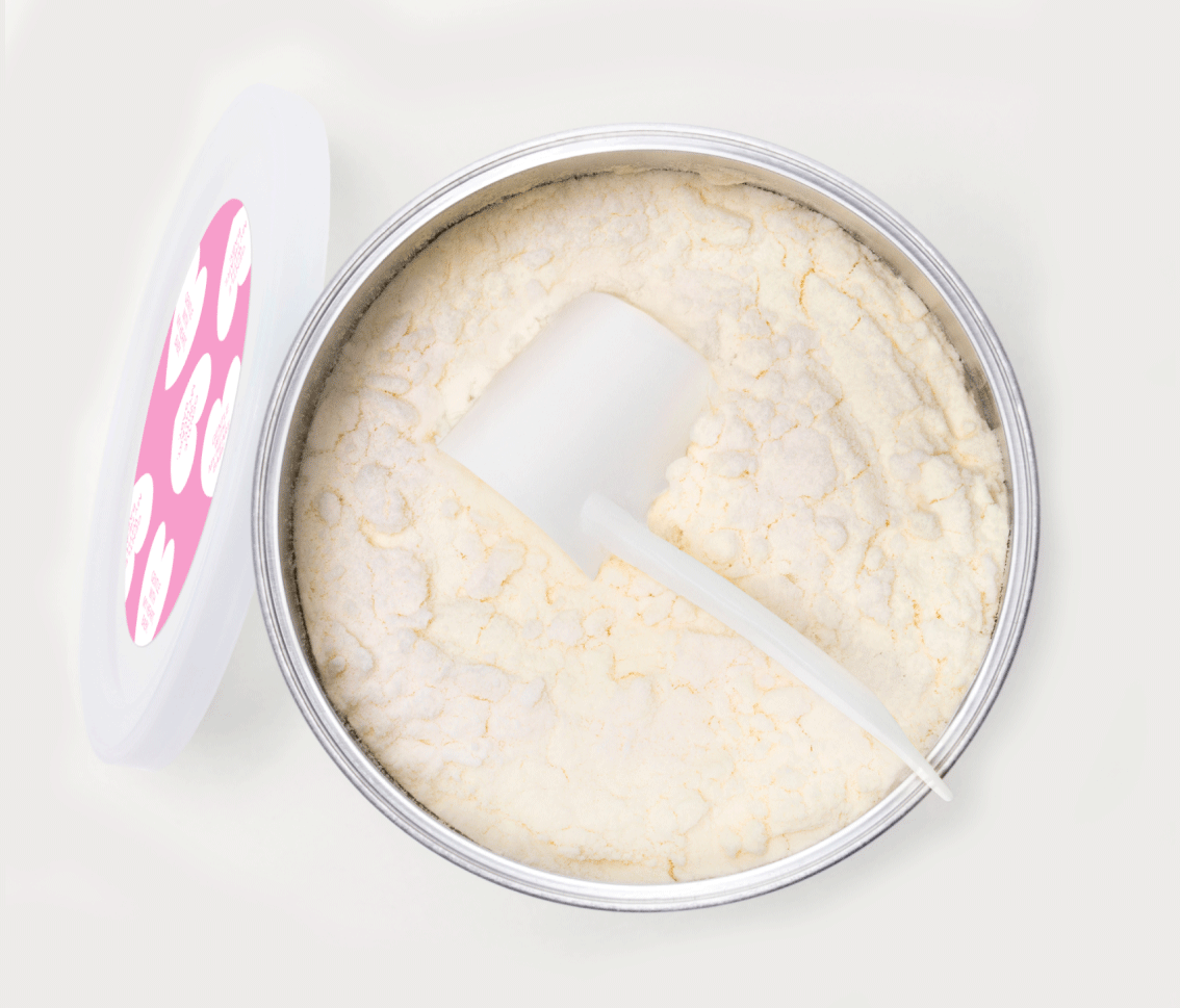 A plain, light beige background with no distinct features or objects.